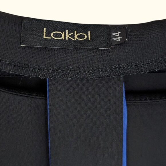 Lakbi Black & Blue Asymmetrical Jumpsuit - Picture 8 of 8